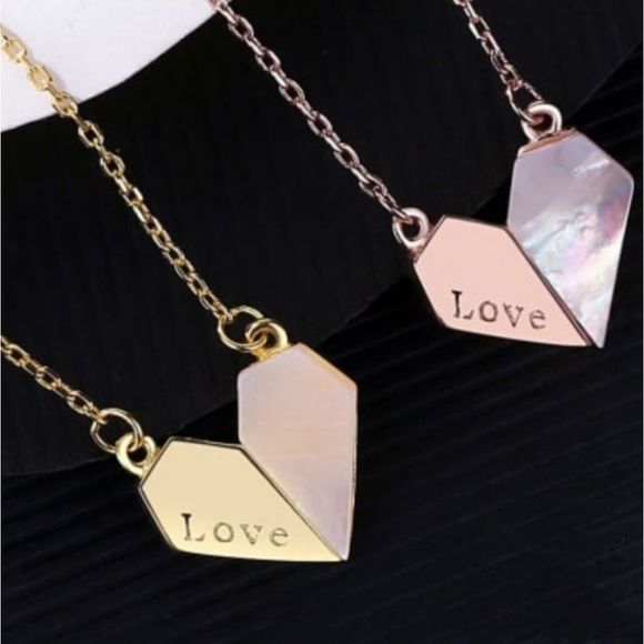 𝅺Shell Heart Love Necklace - Picture 1 of 7